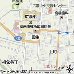 島根県安来市広瀬町広瀬殿町周辺の地図