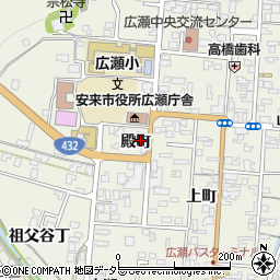島根県安来市広瀬町広瀬（殿町）周辺の地図