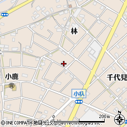 愛知県江南市小杁町林365周辺の地図