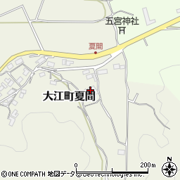 京都府福知山市大江町夏間187周辺の地図
