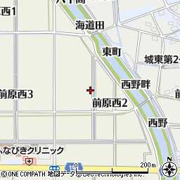愛知県犬山市前原西2丁目周辺の地図