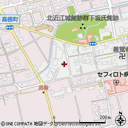 滋賀県長浜市下坂中町197周辺の地図