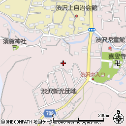 神奈川県秦野市渋沢周辺の地図