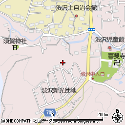 神奈川県秦野市渋沢周辺の地図