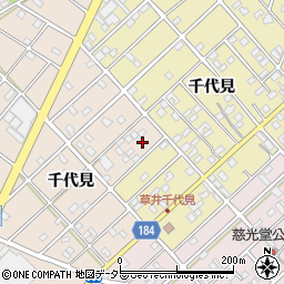 愛知県江南市小杁町千代見71周辺の地図