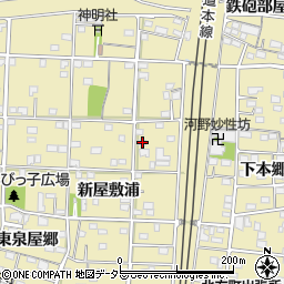 愛知県一宮市北方町北方新屋敷浦94周辺の地図