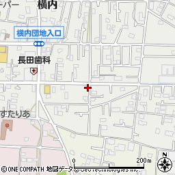 神奈川県平塚市横内4125-2周辺の地図