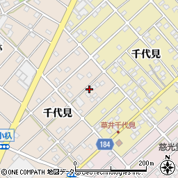 愛知県江南市小杁町千代見63周辺の地図