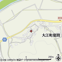 京都府福知山市大江町夏間296周辺の地図