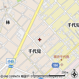 愛知県江南市小杁町千代見39周辺の地図