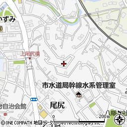 神奈川県秦野市尾尻周辺の地図