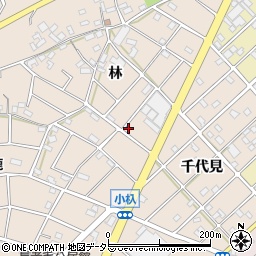 愛知県江南市小杁町林268周辺の地図