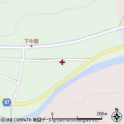 兵庫県養父市中瀬921周辺の地図