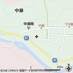 兵庫県養父市中瀬1019周辺の地図