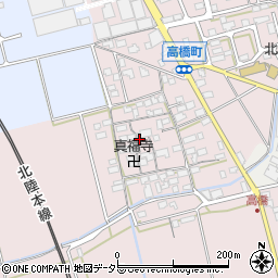 滋賀県長浜市高橋町周辺の地図