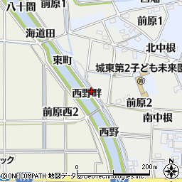 愛知県犬山市前原（西野畔）周辺の地図