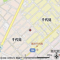 愛知県江南市小杁町千代見65周辺の地図