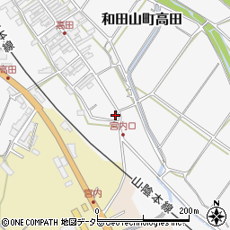 兵庫県朝来市和田山町高田162周辺の地図