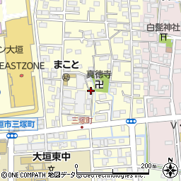 岐阜県大垣市三塚町336-2周辺の地図