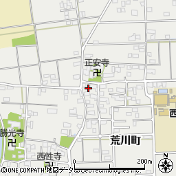 岐阜県大垣市荒川町178周辺の地図