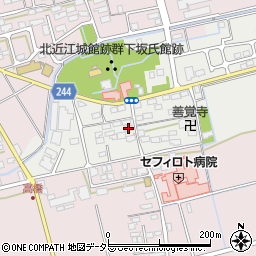 滋賀県長浜市下坂中町168周辺の地図