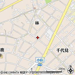 愛知県江南市小杁町林279周辺の地図