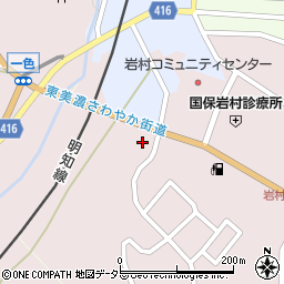 ローソン恵那岩村町店周辺の地図