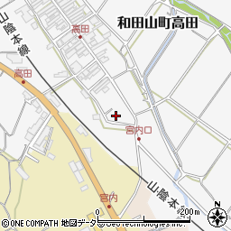 兵庫県朝来市和田山町高田154周辺の地図