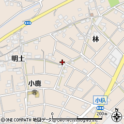 愛知県江南市小杁町林354周辺の地図
