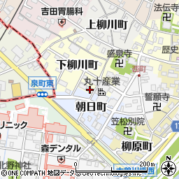 岐阜県羽島郡笠松町下柳川町77周辺の地図