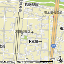 愛知県一宮市北方町北方下本郷二6周辺の地図