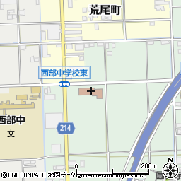 大垣市役所　西部研修センター周辺の地図