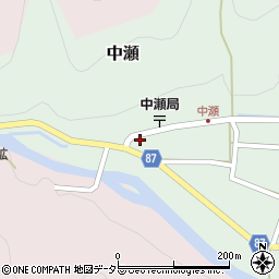 兵庫県養父市中瀬1010周辺の地図