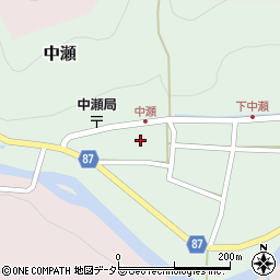 兵庫県養父市中瀬1024周辺の地図