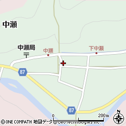 兵庫県養父市中瀬1033周辺の地図