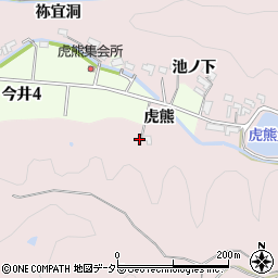 愛知県犬山市今井虎熊11周辺の地図