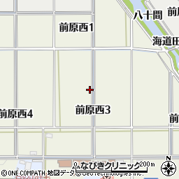 愛知県犬山市前原西3丁目周辺の地図
