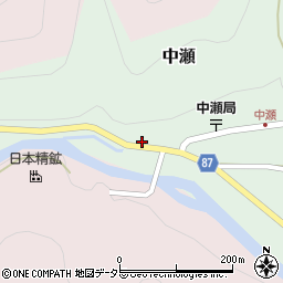 兵庫県養父市中瀬1405周辺の地図