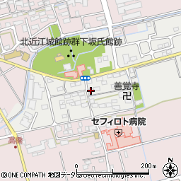 滋賀県長浜市下坂中町162周辺の地図