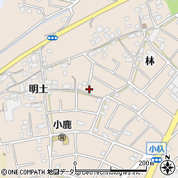 愛知県江南市小杁町林350周辺の地図