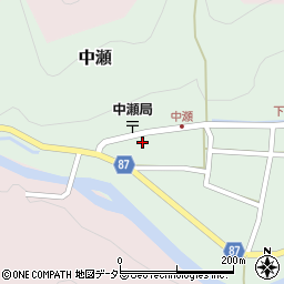 兵庫県養父市中瀬1007周辺の地図