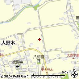 滋賀県米原市大野木周辺の地図