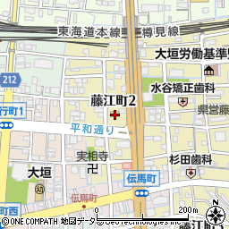 ファミリーマート大垣藤江町店周辺の地図
