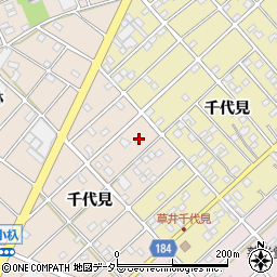 愛知県江南市小杁町千代見51周辺の地図