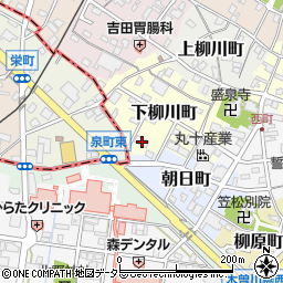 岐阜県羽島郡笠松町下柳川町86周辺の地図