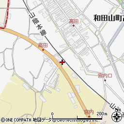 兵庫県朝来市和田山町高田17周辺の地図