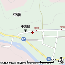 兵庫県養父市中瀬1005周辺の地図