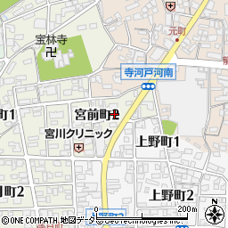 岐阜県瑞浪市宮前町周辺の地図