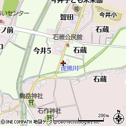 愛知県犬山市今井5丁目203周辺の地図