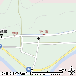 兵庫県養父市中瀬989周辺の地図